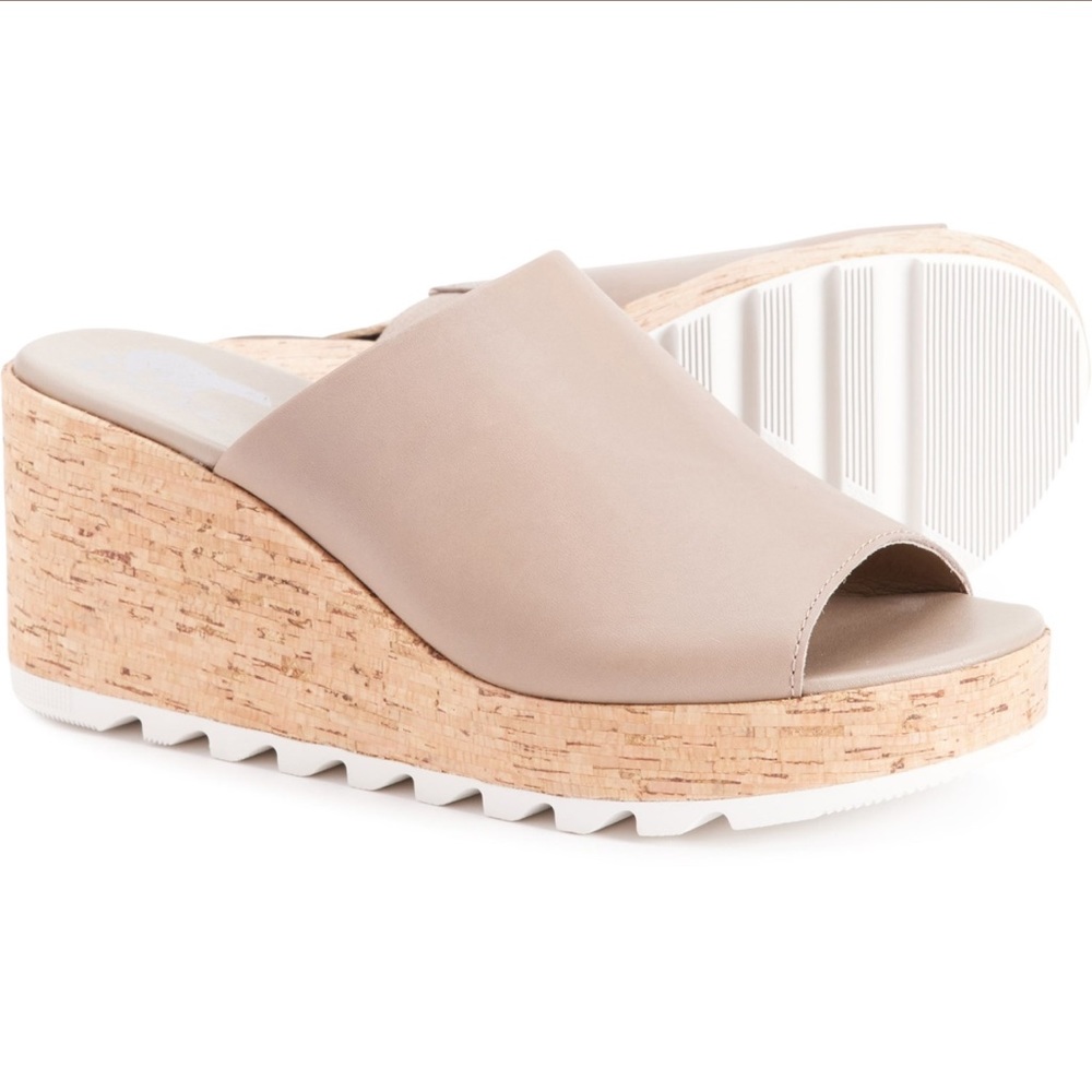 🎉LAST PIECE 🎉Sorel Cameron Wedge Mule Sandals - Leather